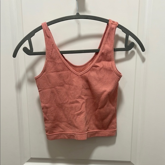 Pink Ribbed Tank Top - Picture 2 of 3